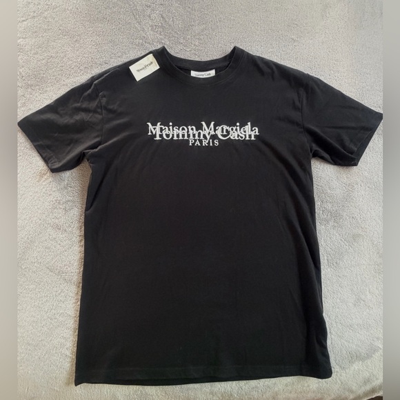Maison Martin Margiela Tops - MM6 Maison Martin Margiela Black Short Sleeve Logo T Shirt